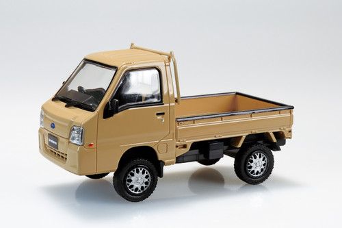 Aoshima 1/32 Snap Kit #05CU-KI Subaru Sambar Truck Custom Wheels Khaki