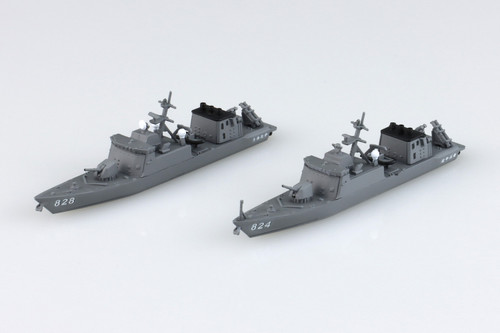 Aoshima 1/700 Waterline #16 JMSDF Missile Boat Hayabusa & Umitaka 2-Ship Set