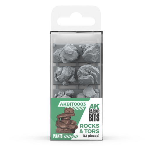 AK Interactive Rocks & Tors - Basing Bits (12 Pieces)