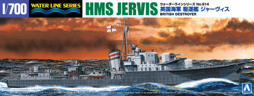 Aoshima 1/700 Waterline #914 British Navy Destroyer Jervis