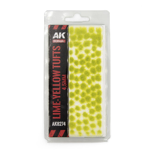 AK Interactive Lime-Yellow Tufts 4.5mm
