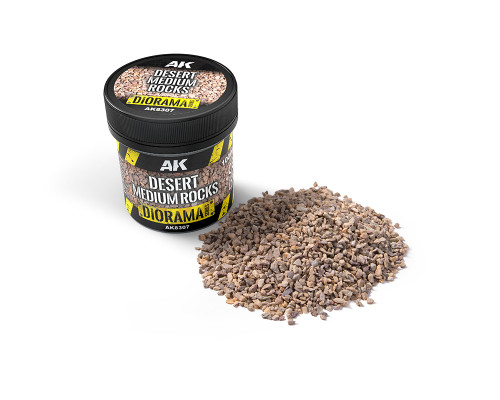 AK Interactive Desert Medium Rocks 100ml