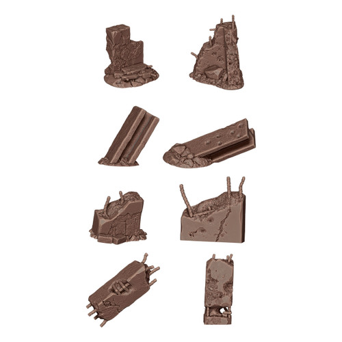 AK Interactive Concrete Ruins - Basing Bits