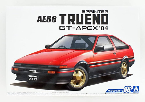 PRE-ORDER Aoshima 1/24 Model Car #86 Toyota AE86 Sprinter Trueno GT-Apex '84