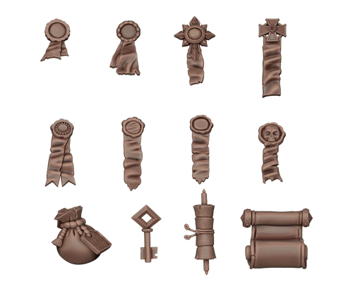 AK Interactive Basing Bits Seals and Scrolls