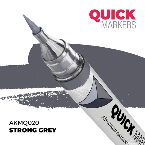 AK Interactive Quick Marker Strong Grey