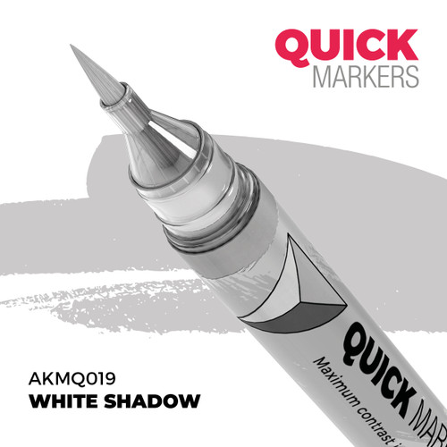 AK Interactive Quick Marker White Shadow