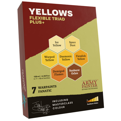 Army Painter Warpaints Fanatic Flexible Triad PLUS+: Yellows Set