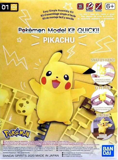 Bandai Pokemon Model Kit Quick! #01 Pikachu