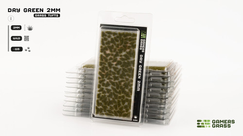 Gamers Grass Tufts - Dry Green 2mm