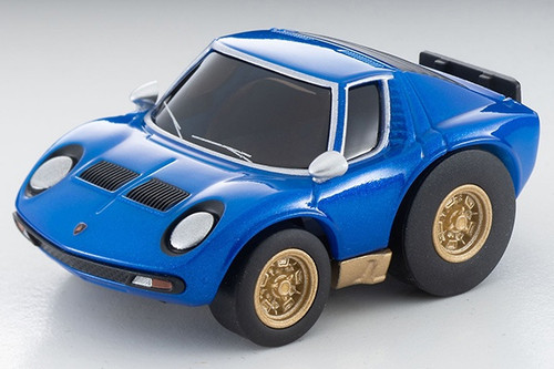 TomyTec Choro Q Zero Z-73b Lamborghini Miura SV Blue Diecast