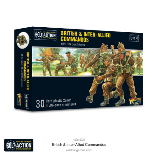 Warlord Bolt Action British & Inter-Allied Commandos 2021 Version