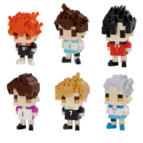 Nanoblock Haikyu!! Assortment #01 Mininano Building Block Figure Blind Box of 6