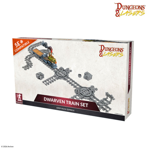 PRE-ORDER Archon Studio Dungeons and Lasers Dwarven Train Set Miniature