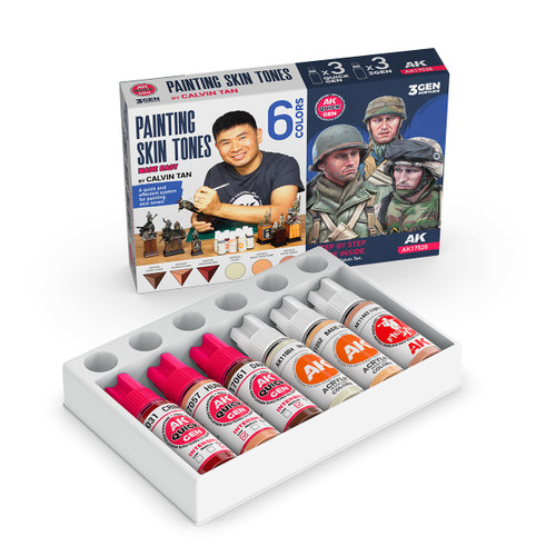 AK Interactive Painting Skin Tones Acrylic Paint Set