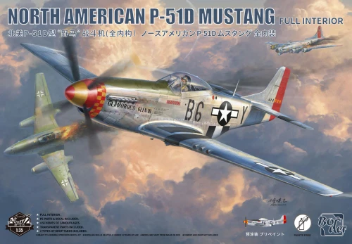 PRE-ORDER Border Model 1/35 North American P-51D Mustang Pre-Painted