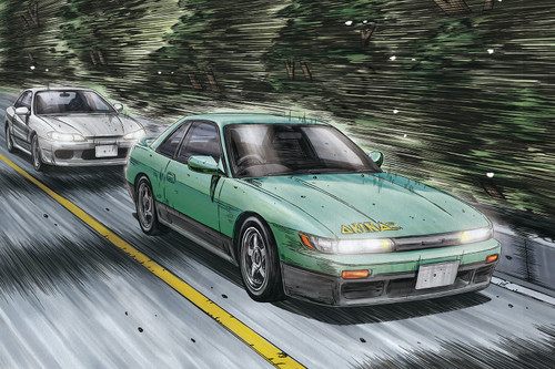 Aoshima 1/24 Initial D #11 Nissan Iketani Koichiro S13 Silvia