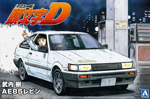 Aoshima 1/24 Initial D #10 Takeuchi Itsuki Toyota Ae85 Levin