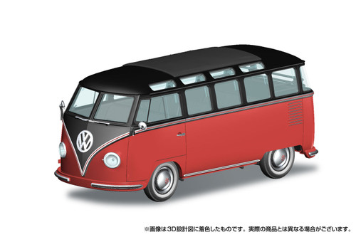 Aoshima PRE-ORDER 1/32 SNAP KIT #30-BR Volkswagen Bus Chestnut Brown/Sealing Wax Red