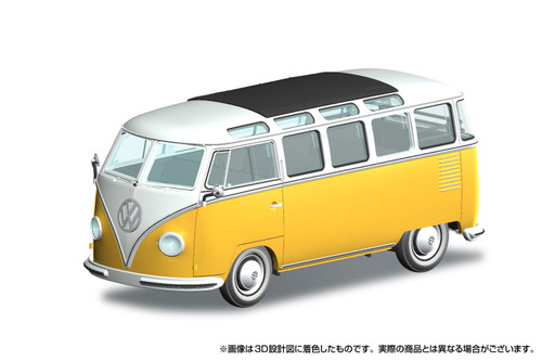 Aoshima PRE-ORDER 1/32 SNAP KIT #30-WY Volkswagen Bus White/Yellow