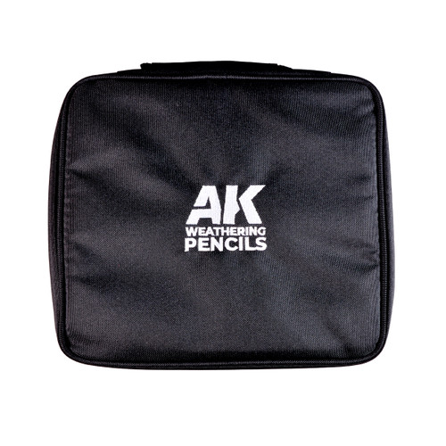 AK Interactive Weathering Pencils Full Range Cloth Case with a Zipper
