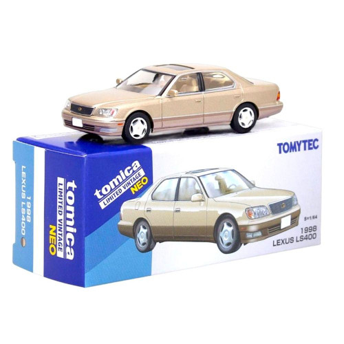 Tomytec 1/64 Tomica Limited Vintage LV-N 1998 LEXUS LS400 (Gold/ Beige)