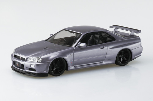 Aoshima 1/32 Snap Kit #12CU-AS Nissan R34 Skyline GT-R Custom Wheel Athlete Silver