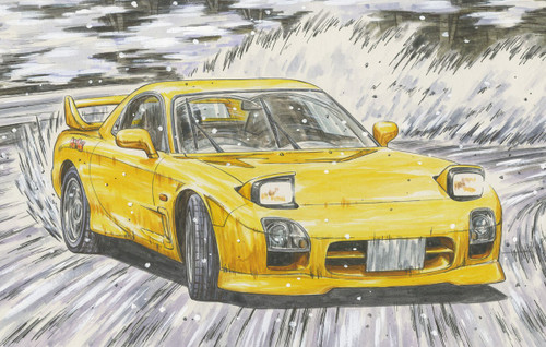 Fujimi 1/24 Initial D, FD3S RX-7 Mazdaspeed A-Spec Keisuke Takahashi Special Edition (w/Character Acrylic Stand)