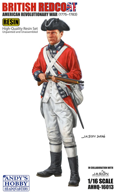 PRE-ORDER Andy's Hobby Headquarters 1/16 British Redcoat Resin Figure