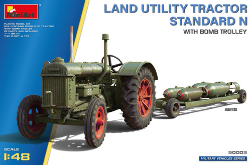 PRE-ORDER Miniart 1/48 Land Utility Tractor Standard N with Bomb Trolley