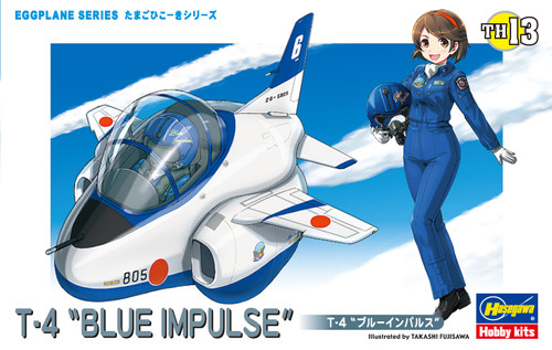 Hasegawa Egg Plane Collection T-4 Blue Impulse Model Kit