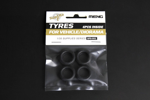 Meng 1/35 Tyres for Vehicle/Diorama (4pcs)