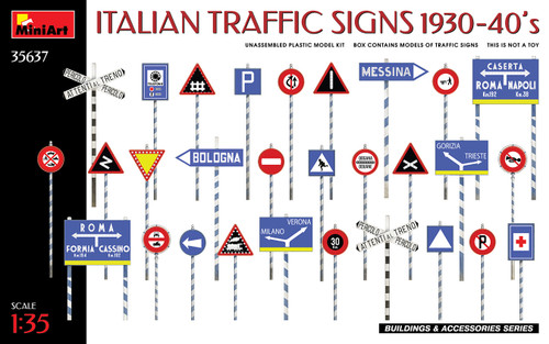 MiniArt 1/35 Traffic Signs Italy 1930-40s