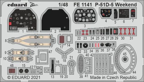 Eduard 1/48 P-51D-5 Weekend Zoom PE set