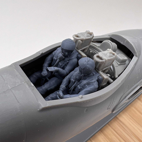 Pilot Replicas 1/48 RAF Vampire Pilots with MK 1A Helmets - 3D Printed