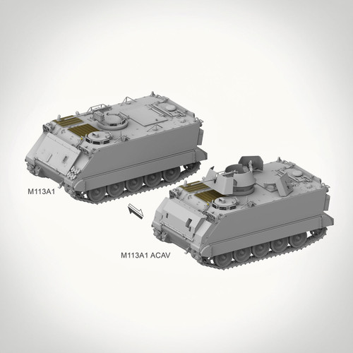 Andy's Hobby Headquarters 1/16 M113A1/M113A1 ACAV Armoured Personnel Carrier 2-in-1