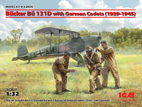 ICM 1/32 Bücker Bü 131D with German Cadets 1939-1945 ICM 1/32 Bücker Bü 131D with German Cadets 1939-1945