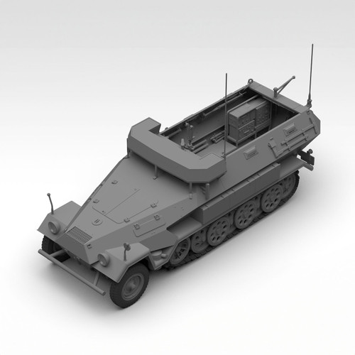 ICM 1/35 Beobachtungspanzerwagen Sd.Kfz.251/18 Ausf. A WWII German Observation Vehicle with Crew