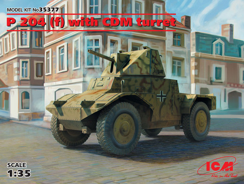 ICM 1/35 Panzerspähwagen P 204 (f) with CDM Turret WWII German Armoured Vehicle