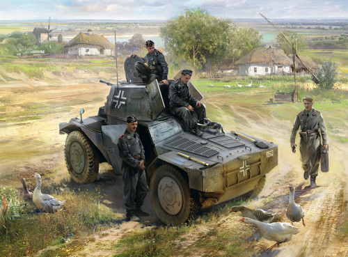 ICM 1/35 Panzerspähwagen P 204 (f) with German Armoured Vehicle Crew