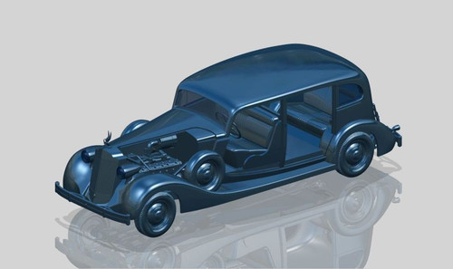 ICM 1/35 Packard Twelve Model 1936 WWII Soviet Leader's Car with Passengers (5 Figures)