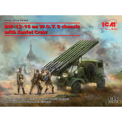 ICM 1/35 BM-13-16 on W.O.T. 8 chassis with Soviet Crew