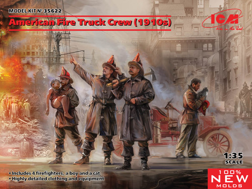 ICM 1/35 American Fire Truck Crew 1910s