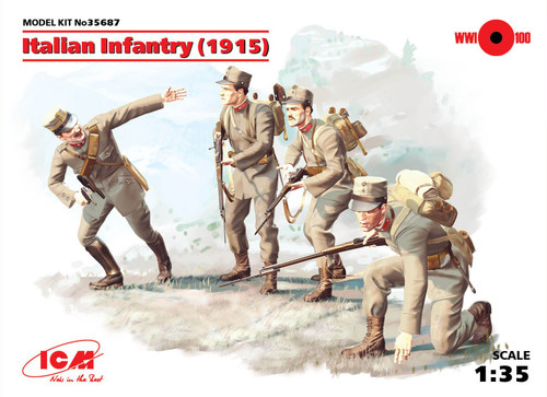 ICM 1/35 Italian Infantry 1915 (4 Figures)
