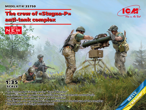ICM 1/35 The Crew of Stugna-P Anti-Tank Complex (4 Figures)
