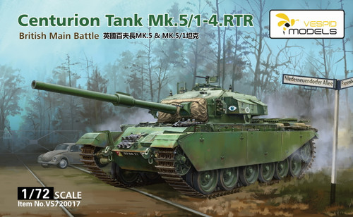 Vespid Models 1/72 British Main Battle Tank Centurion Mk.5/1-4.RTR Metal barrel +Metal tow cable Vespid Models 1/72 British Main Battle Tank Centurion Mk.5/1-4.RTR Metal barrel +Metal tow cable