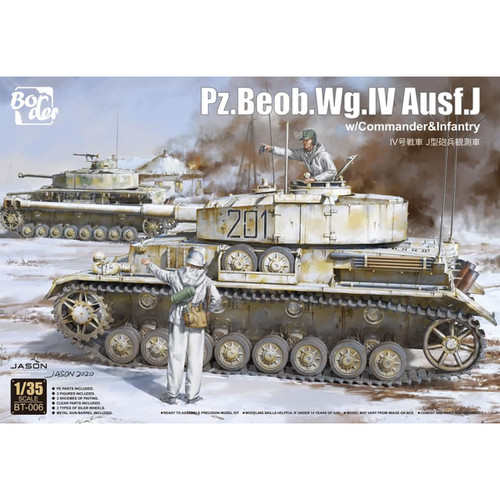 Border Model 1/35 Pz.Beob.Wg. IV Ausf. J w/Commander & Infantry