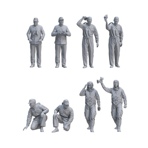 Border Model 1/35 IJN Carrier Crew Pilots & Officers
