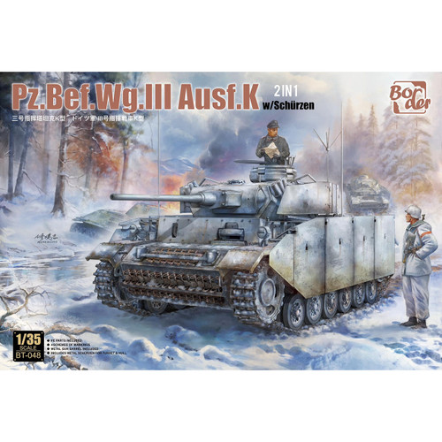 Border Model 1/35 Pz.Bef.Wg.III Ausf.K with Schurzen (2 in 1)