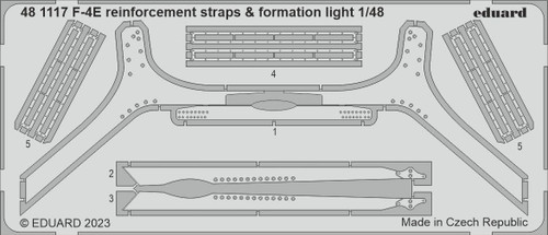 Eduard 1/48 F-4E reinforcement straps & formation lights [Photo etched set], for MENG